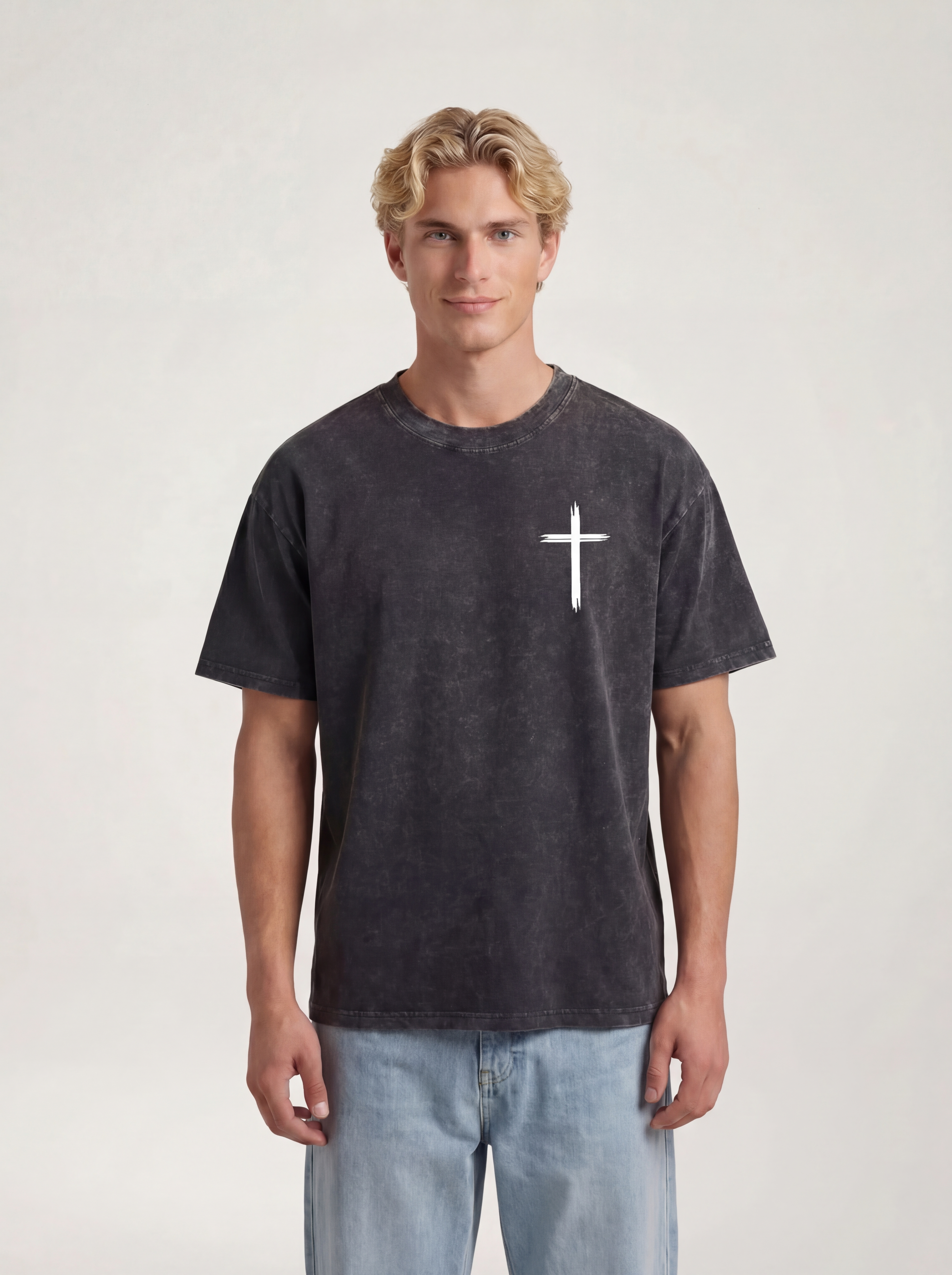 Saved by grace T-shirt - Herr - Oversized
