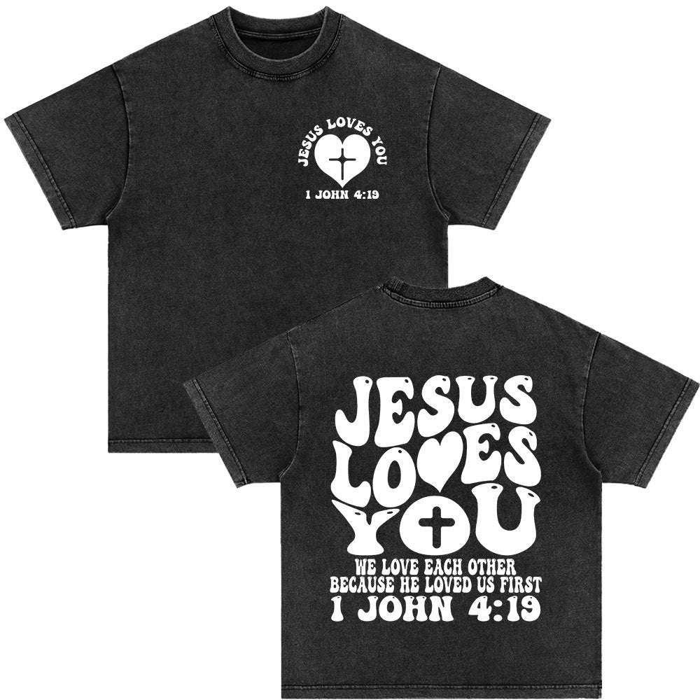 Jesus Loves You T-shirt - Herr