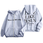 Love like Jesus Zip Hoodie - Dam