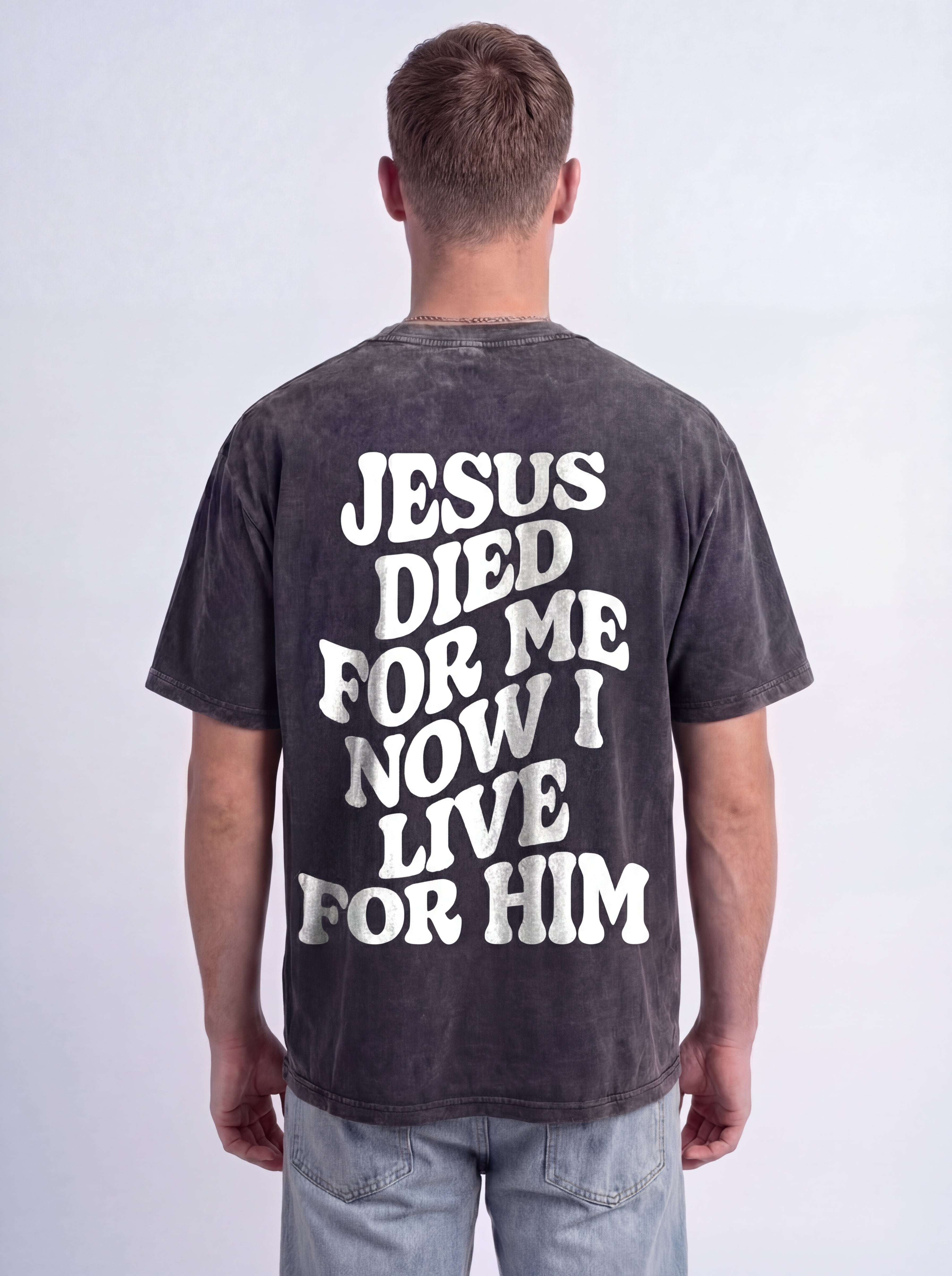 Jesus died for me T-shirt - Herr - Oversized