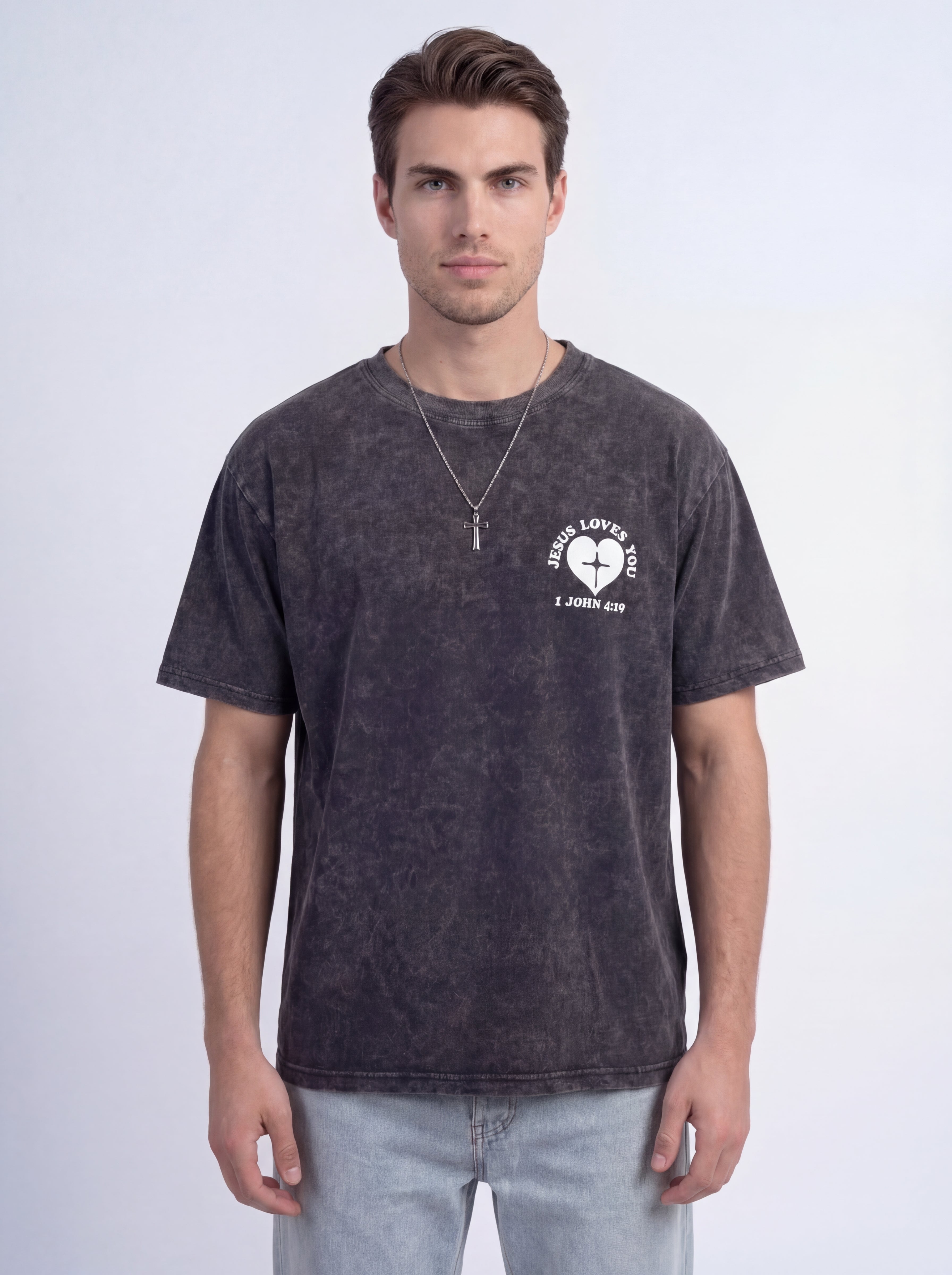 Jesus Loves You T-shirt - Herr - Oversized