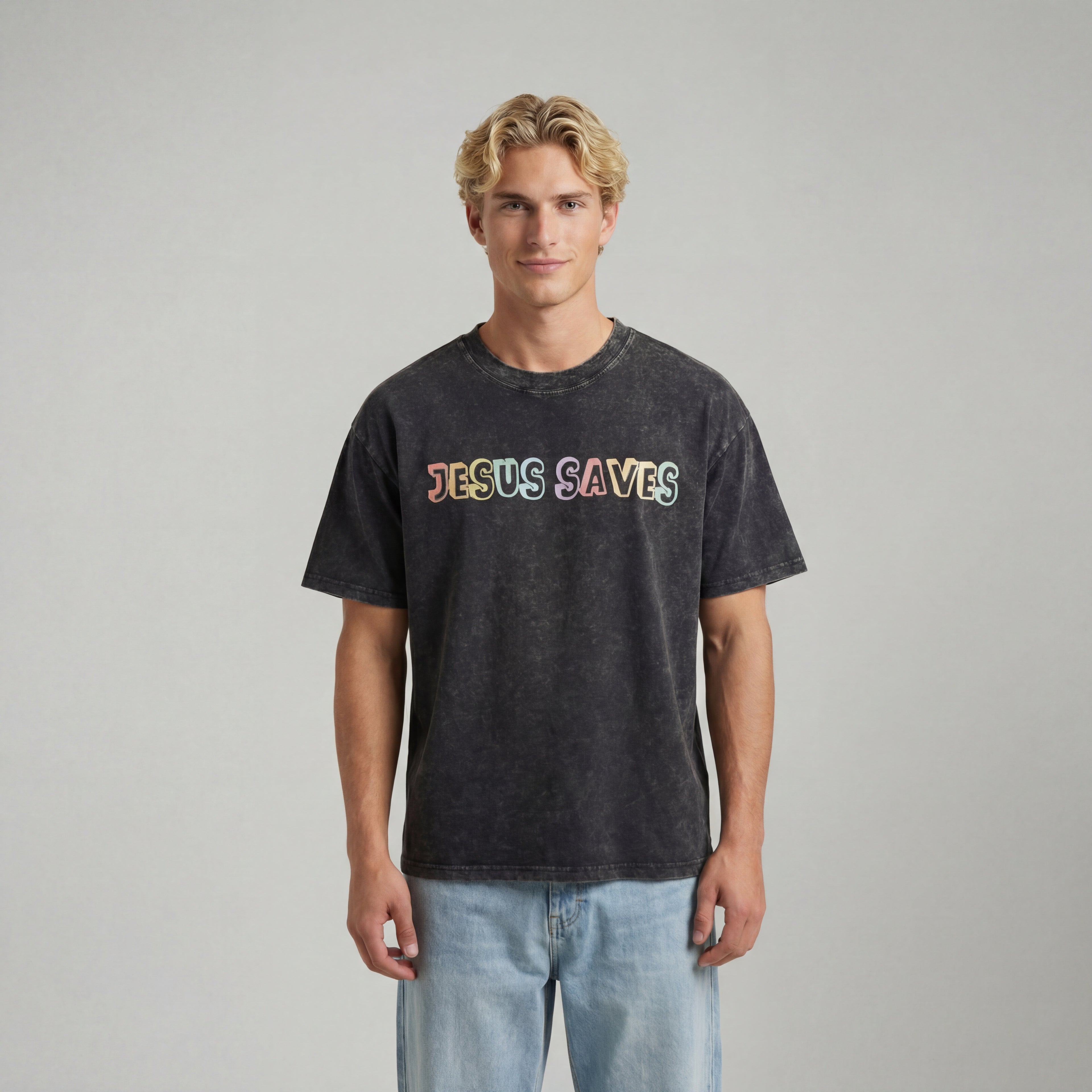 Jesus Saves T-Shirt - Herr