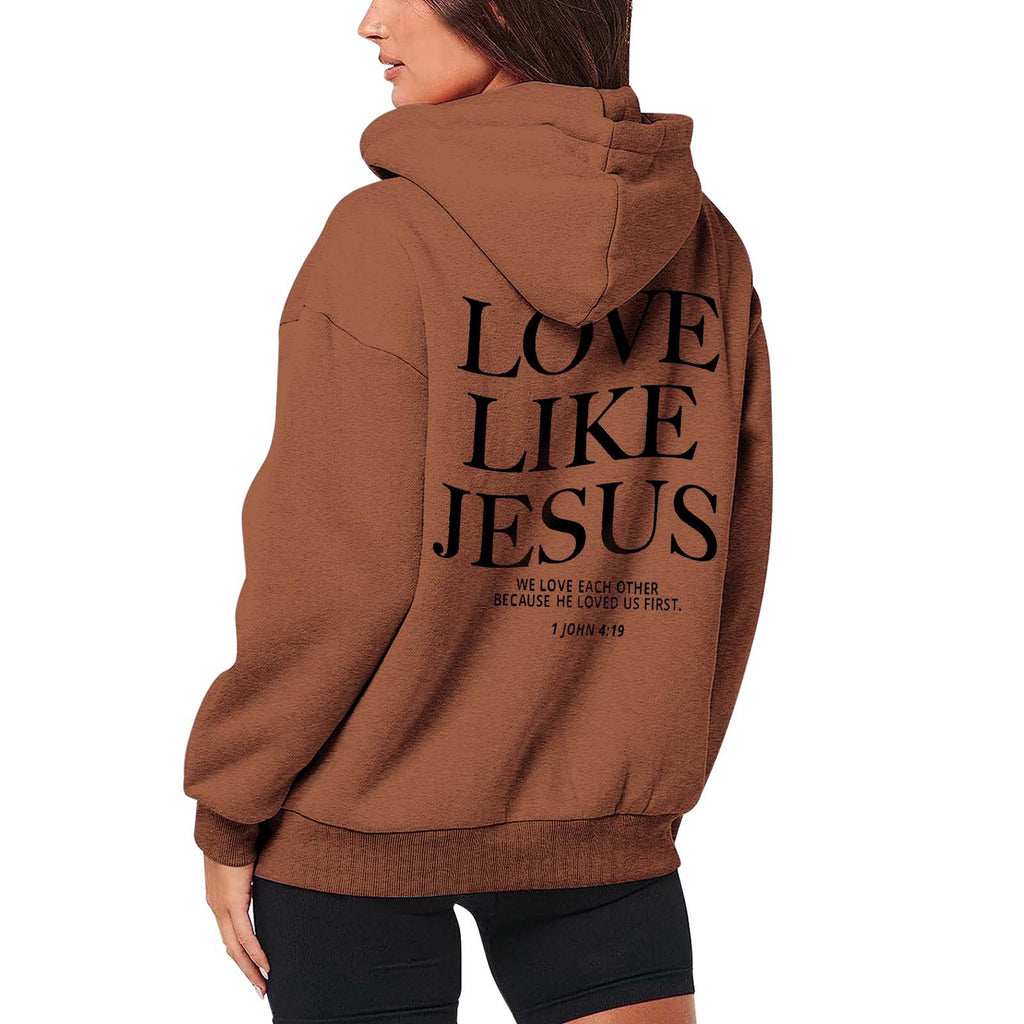 Love like Jesus Zip Hoodie - Dam