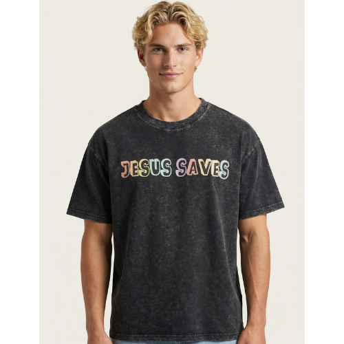 Jesus Saves T-Shirt - Herr