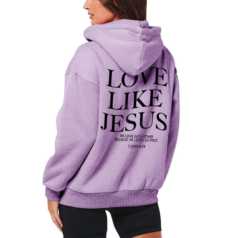 Love like Jesus Zip Hoodie - Dam