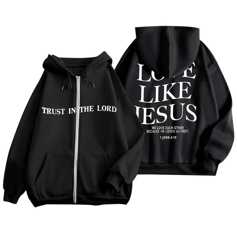 Love like Jesus Zip Hoodie - Dam