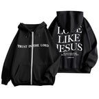 Love like Jesus Zip Hoodie - Dam