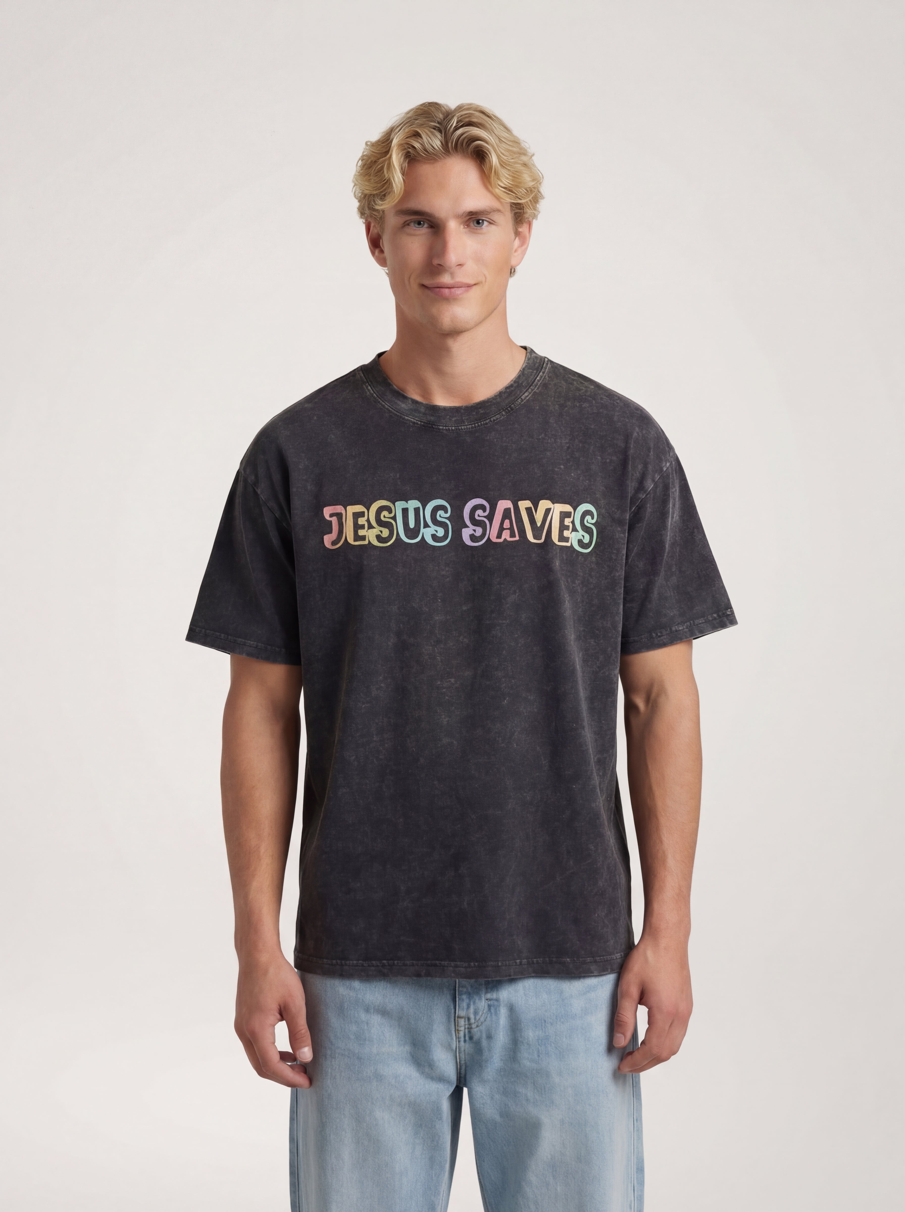 Jesus Saves T-Shirt - Herr